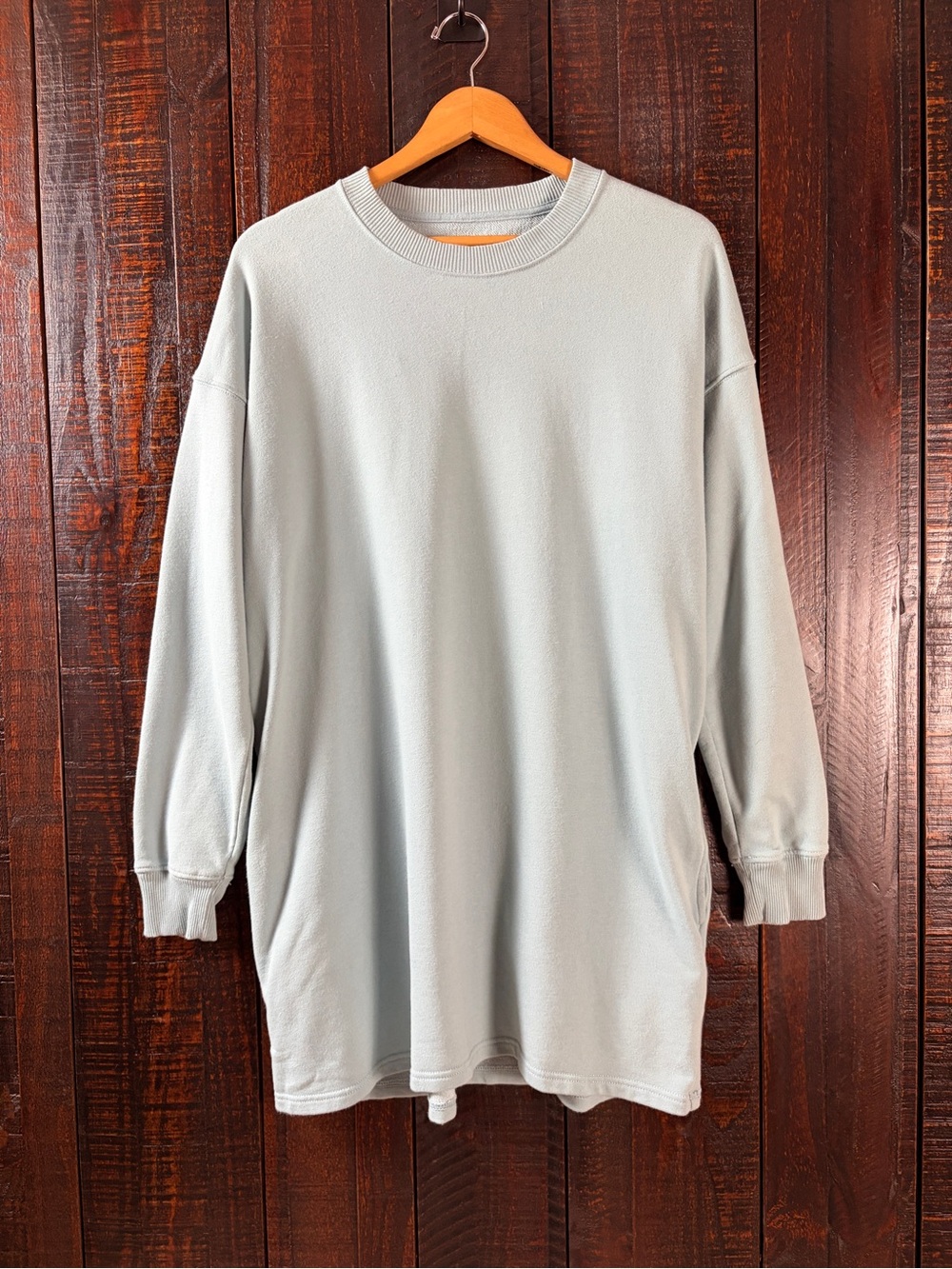 American Eagle Light Blue Tunic Sweatshirt Medium